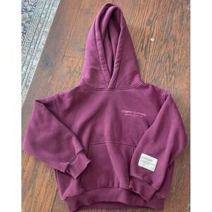Comfrt you matter kids positive affirmation plum hoodie